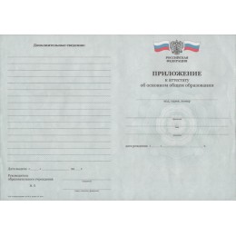 Аттестат 9 класс 2009-2013 СпецБланк