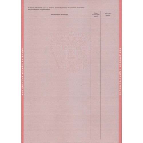 Диплом техникума 2003-2007 "ГОЗНАК"