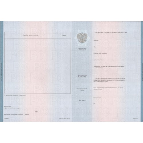 Диплом техникума 2023-2025 "ГОЗНАК"