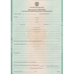 Диплом училища 2011-2013 ГОЗНАК